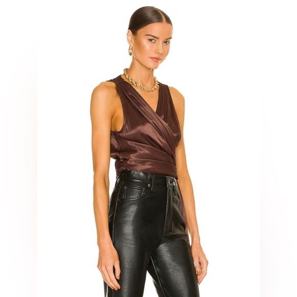 L'ACADEMIE SHIRI WRAP TOP REVOLVE LOVERS FRIENDS TULAROSA AMANDA UPRICHARD BOHO - Picture 5 of 7